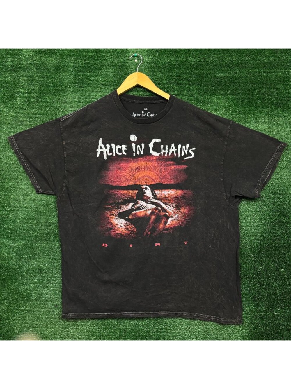 Alice In Chains Dirt Est 1987 Rock Band Mineral Wash T-Shirt Size 2X